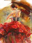 Anna Razumovskaya Famous Paintings - Red Passion 2